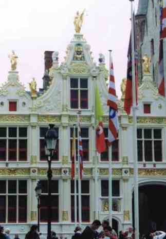 Ornate Belgian Building Near the Grand Place