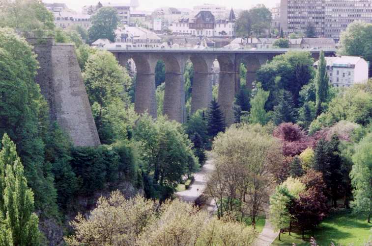 Passarelle Bridge Luxembourg circa 1860
