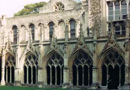 Peaceful Cloister in Cambridge