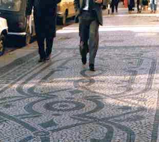 Mosaic Sidewalk in Lisbon